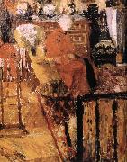 Vial mother wearing a red jacket Edouard Vuillard